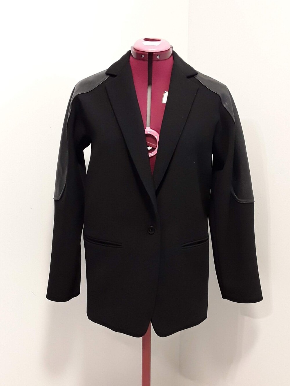 MaxMara Wool And Leather Coat